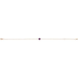 14K Rose Natural Amethyst  6 1/2-7-1/2" Bracelet Ethereal Legacy Boutiques