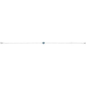 14K White Natural Aquamarine  6 1/2-7-1/2" Bracelet Ethereal Legacy Boutiques