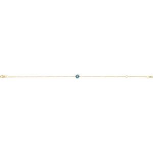 14K Yellow Natural Aquamarine  6 1/2-7-1/2" Bracelet Ethereal Legacy Boutiques