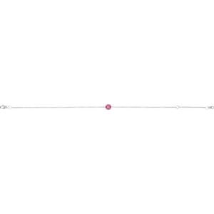 14K White Natural Pink Tourmaline  6 1/2-7-1/2" Bracelet Ethereal Legacy Boutiques