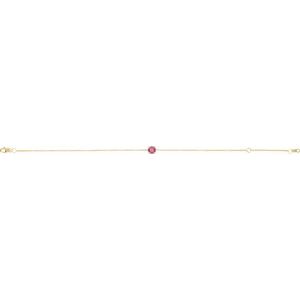 14K Yellow Natural Pink Tourmaline  6 1/2-7-1/2" Bracelet Ethereal Legacy Boutiques