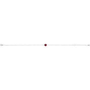 14K White Lab-Grown Ruby  6 1/2-7-1/2" Bracelet Ethereal Legacy Boutiques