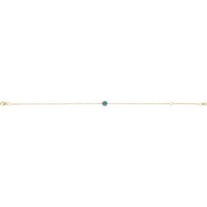14K Yellow Natural Blue Zircon  6 1/2-7-1/2" Bracelet Ethereal Legacy Boutiques
