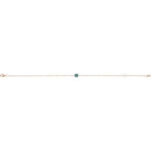 14K Rose Natural Blue Zircon  6 1/2-7-1/2" Bracelet Ethereal Legacy Boutiques