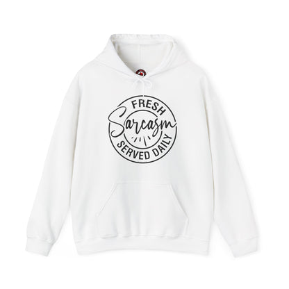 Fresh Sarcasm Served Daily Hooded Sweatshirt The Devil's Pickle