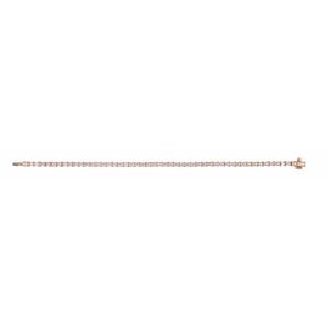 14K Rose 5 CTW Lab-Grown Diamond Line 7" Bracelet Ethereal Legacy Boutiques