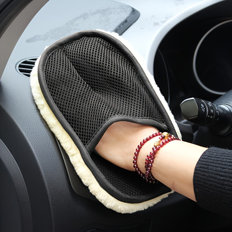 9.84" x 3.5" Microfiber Ultra-Soft Car Cleaning Glove, Perfect for Auto Detailing & Maintenance NovaCart