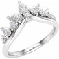 14K White 3/4 CTW Lab-Grown Diamond Contour Band Ethereal Legacy Boutiques