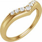 14K Yellow 1/6 CTW Natural Diamond Contour Band Ethereal Legacy Boutiques