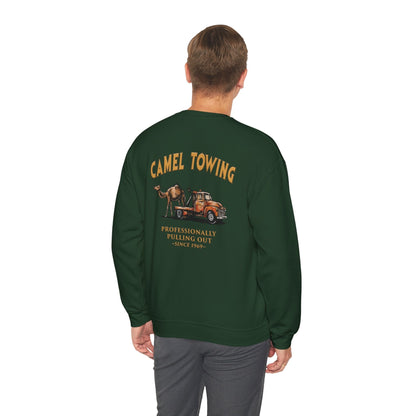 Camel Towing Back Crewneck Sweatshirt The Devil's Pickle