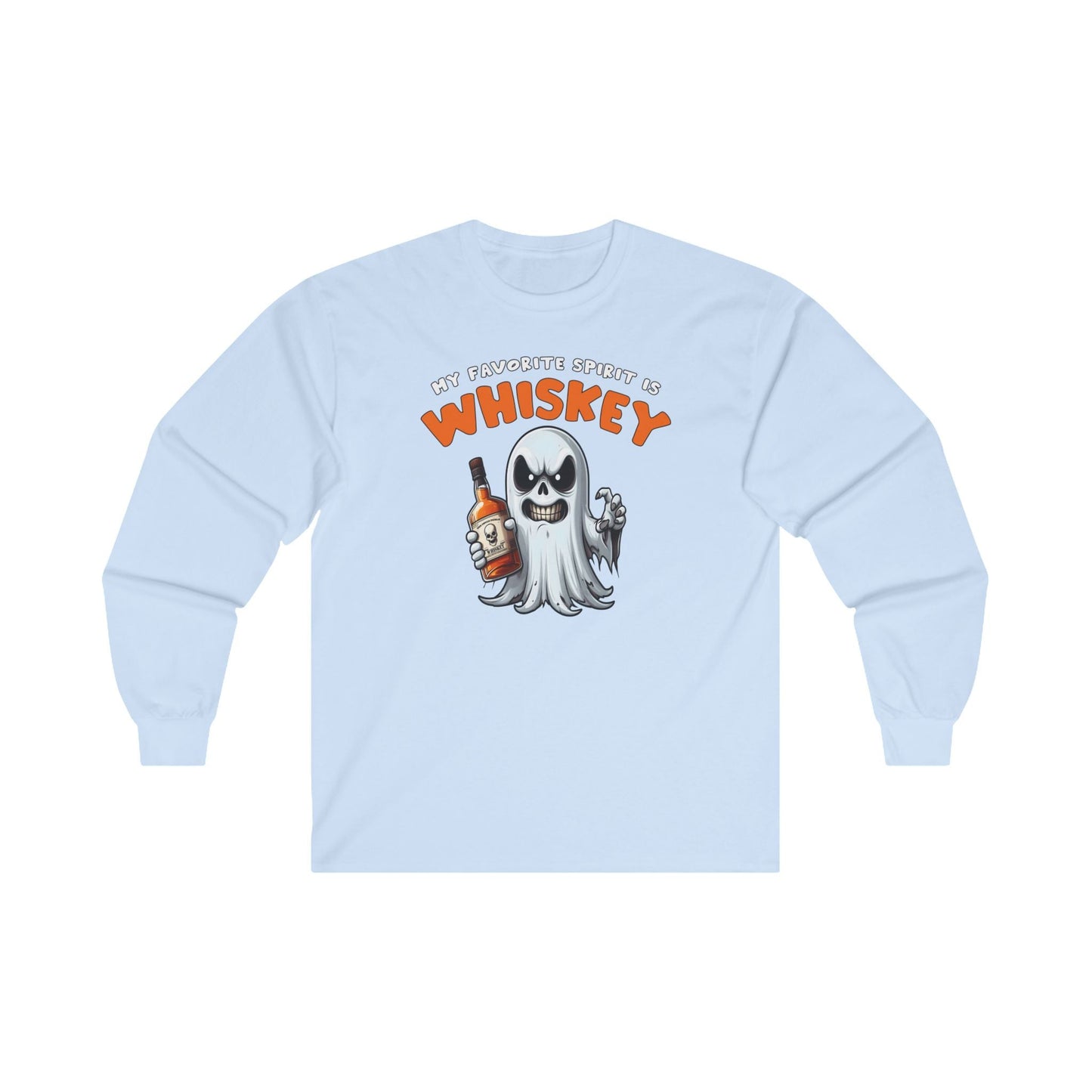 My Favorite Spirit Is Whiskey Long Sleeve Tee The Devil's Pickle