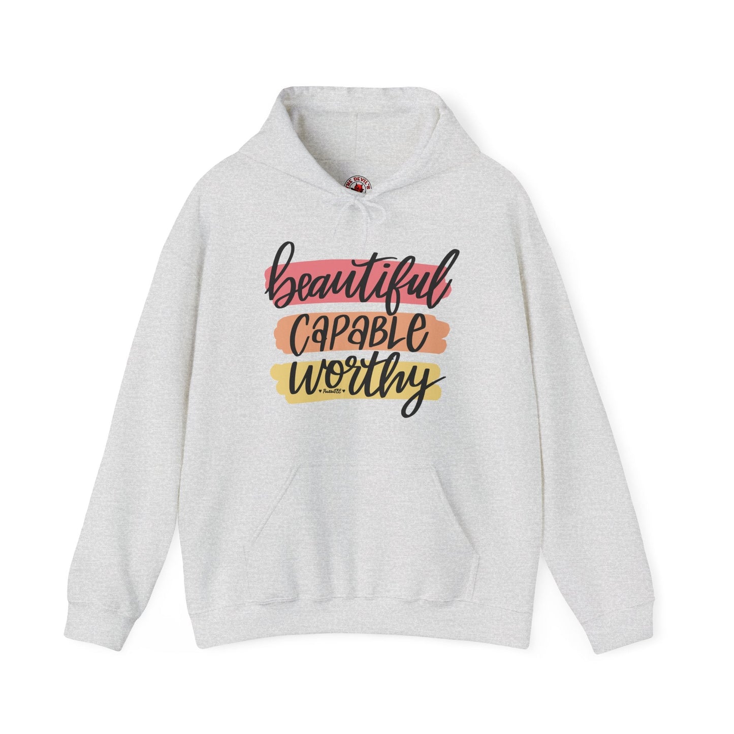 Beautiful Capable Worthy Hooded Sweatshirt The Devil's Pickle