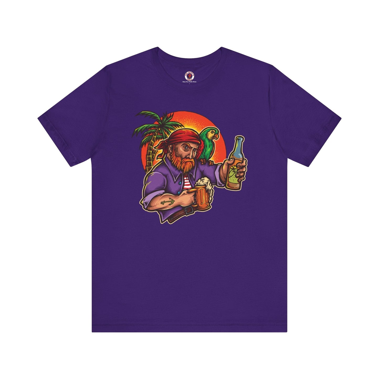 Sunset Pirate Beer T-Shirt The Devil's Pickle