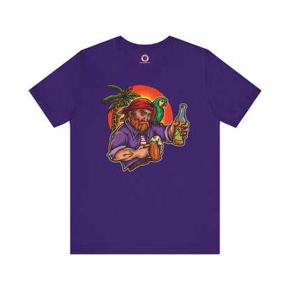 Sunset Pirate Beer T-Shirt The Devil's Pickle