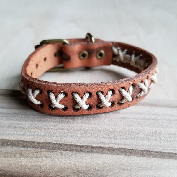 Vintage Woven Leather Cuff Bracelet X-Pattern Shop Style & More | Fresh Looks, Everyday Deals & Free Shipping