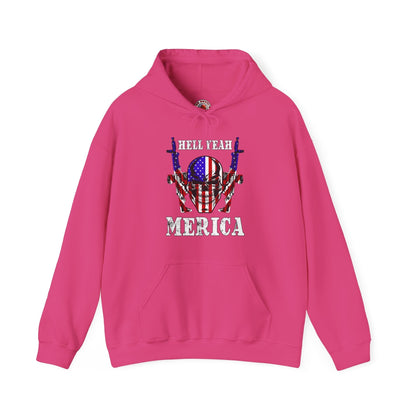 Hell Yeah Merica Hooded Sweatshirt The Devil's Pickle