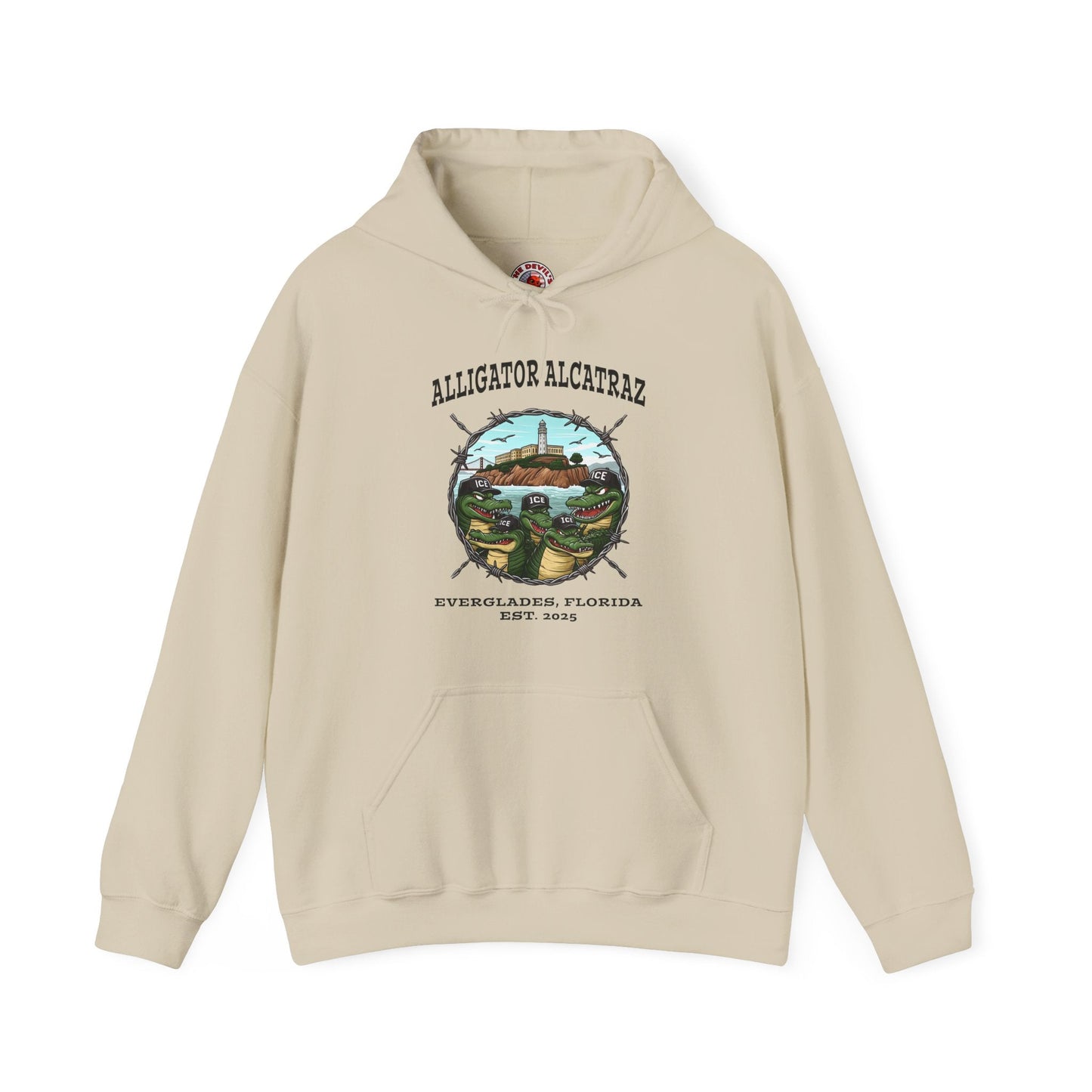 Alligator Alcatraz Hooded Sweatshirt The Devil's Pickle