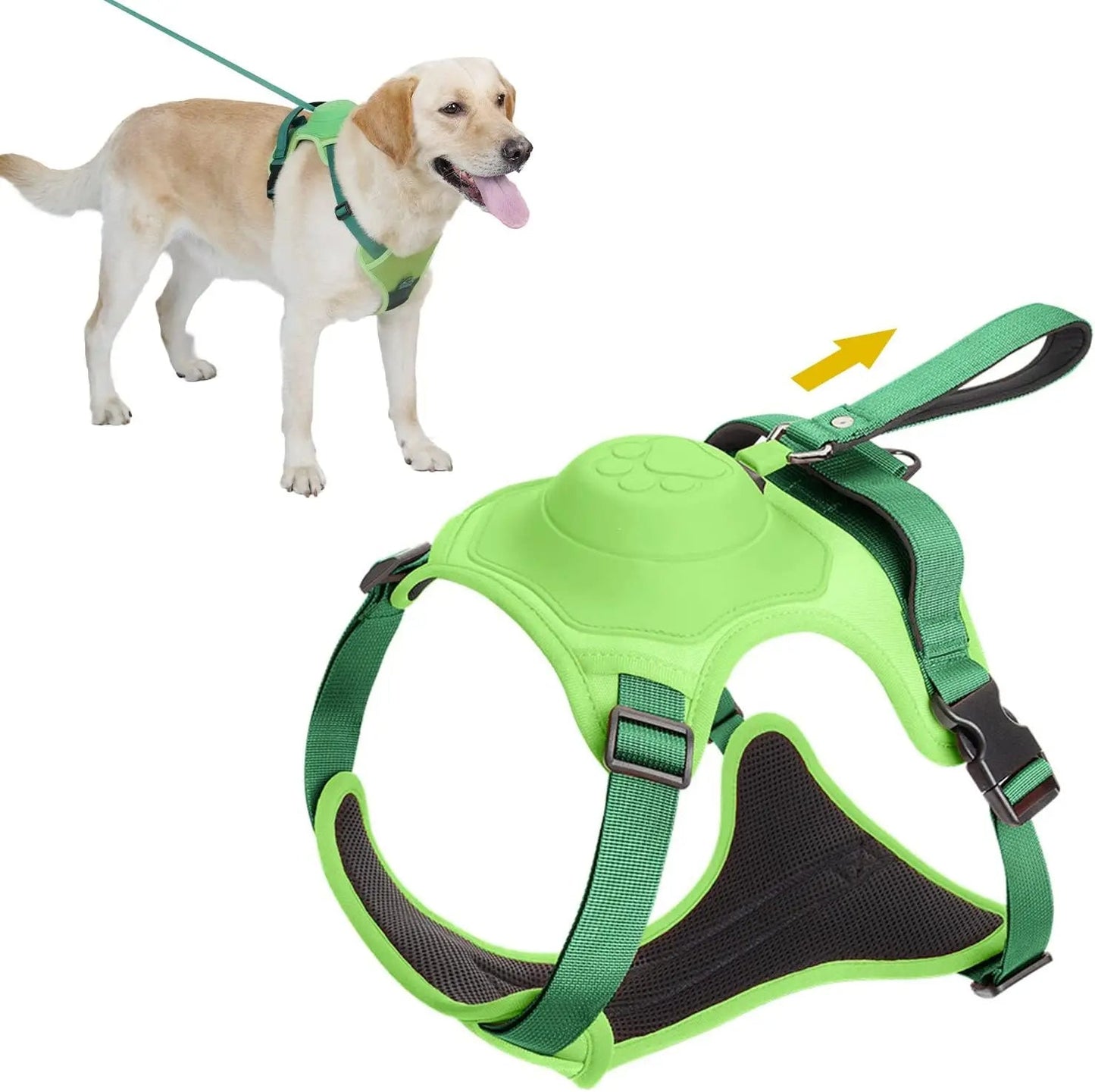 Dog Harness and Automatic Retractable Leash Kit ViralGalleria.com