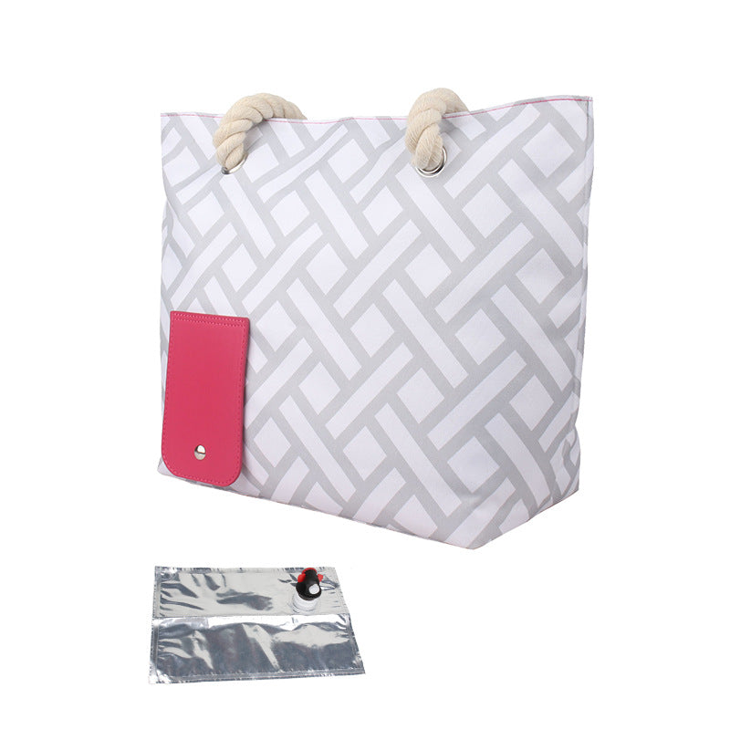 Insulated Tote Bag with Drink Dispenser ViralGalleria.com