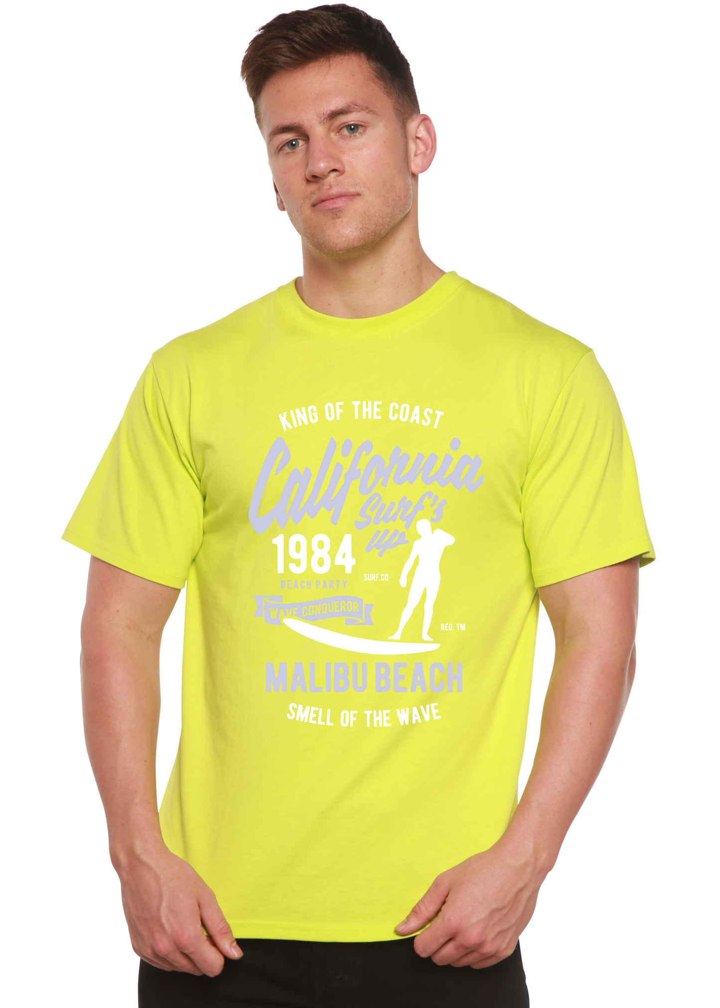 California 1984 Spun Bamboo® Men's Bamboo Viscose/Organic Cotton Short Sleeve Graphic T-Shirt Spun Bamboo