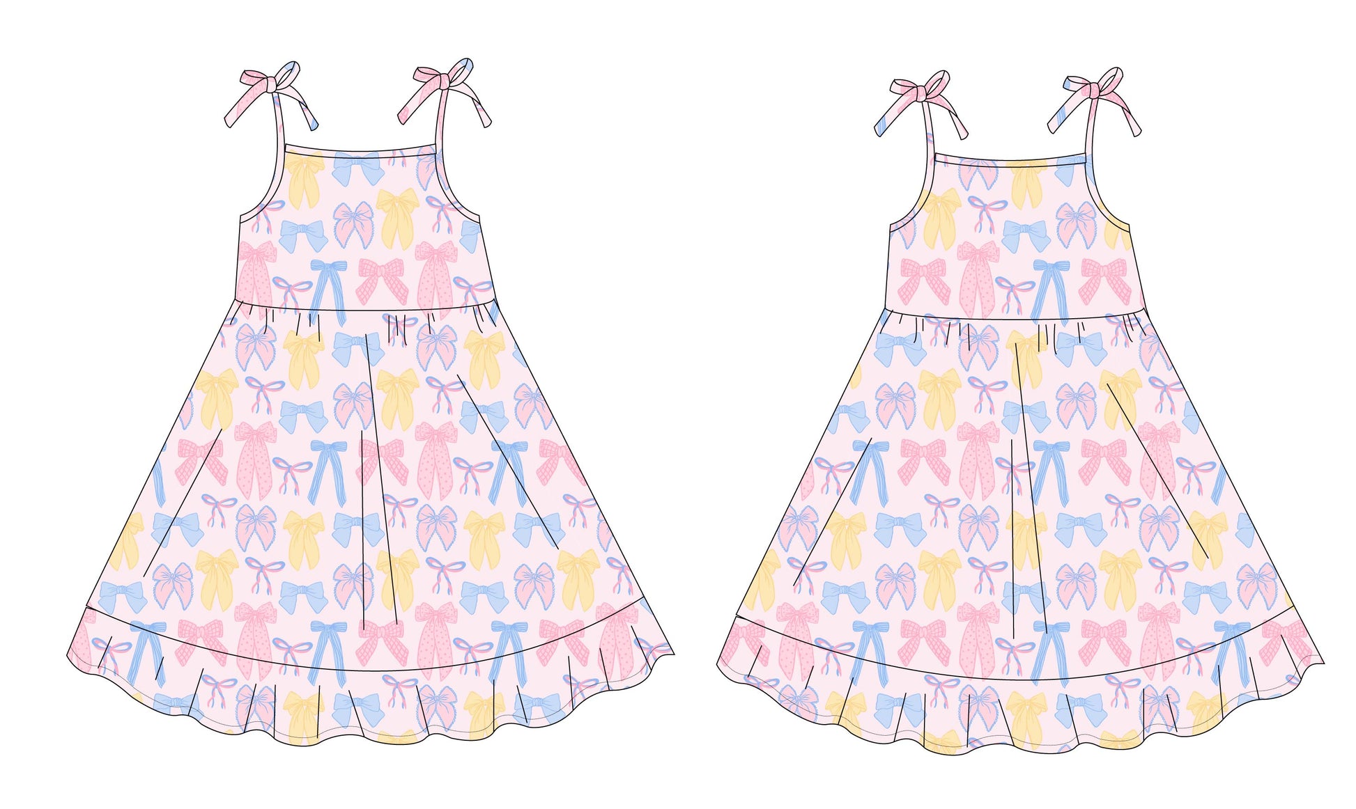 Madelyn - Twirl Dress Blush Lotus