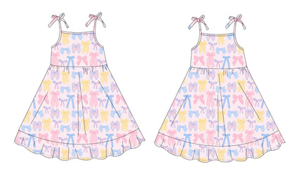 Madelyn - Twirl Dress Blush Lotus