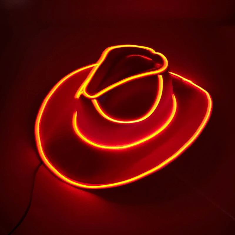 Glowing Neon Cowboy Hat ViralGalleria.com