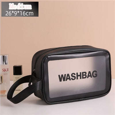 Portable Transparent Waterproof Travel Wash & Makeup Bag ViralGalleria.com