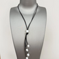 Riverbend Leather & Pearl Necklace - Western Style Deep South Originals