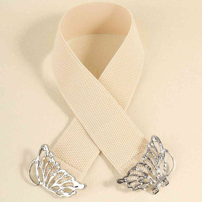 Butterfly Alloy Buckle Elastic Belt See size chart under “more details” The Fashion Celestial
