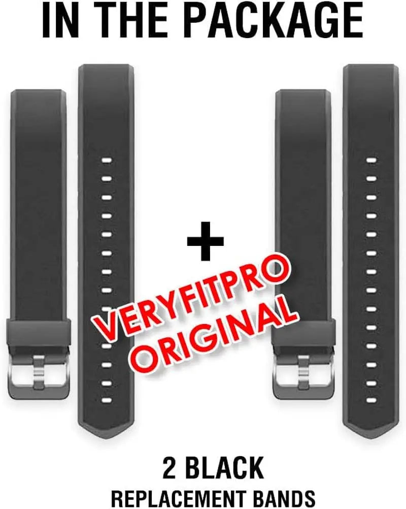 Upgrade Your Fitness Journey with Veryfitpro ID115Plus HR Replacement Bands - Durable, Stylish, and Comfortable in Black