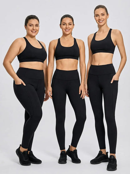 High Waist Yoga Pants Women with Pockets, Leggings for Women Tummy Control, Workout Leggings