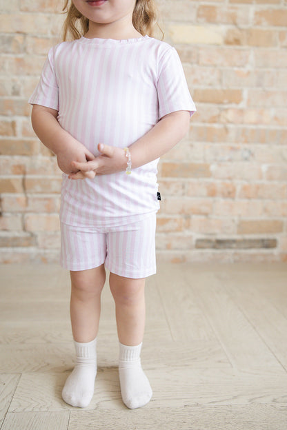 Pink Stripes - Short Set Blush Lotus