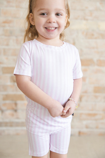 Pink Stripes - Short Set Blush Lotus