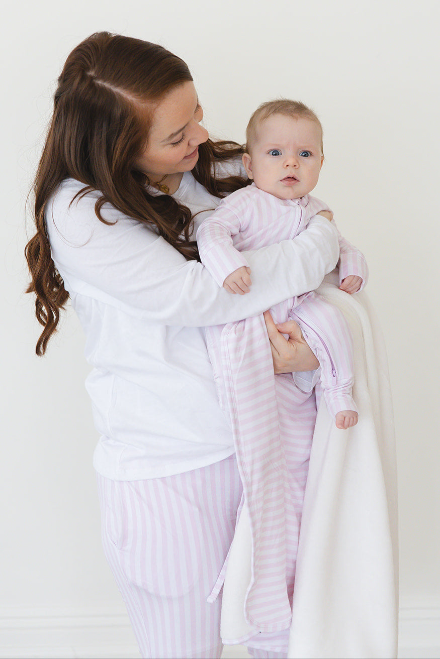 Pink Stripes - Women's Jogger Blush Lotus