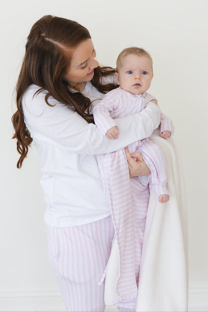 Pink Stripes - Women's Jogger Blush Lotus