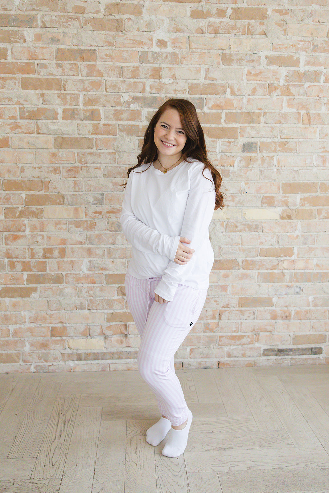 Pink Stripes - Women's Jogger Blush Lotus