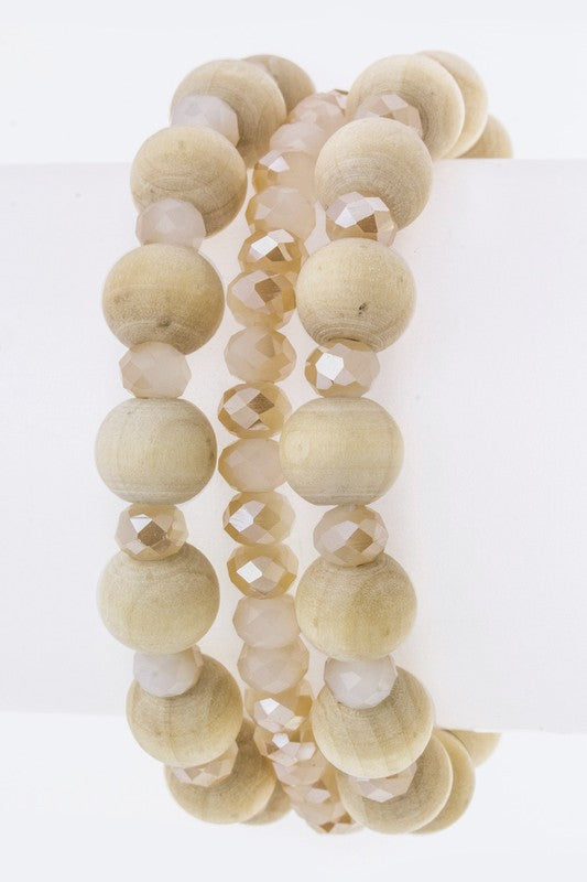 Mix Bead Stretch Bracelets Set Shop Style & More | Fresh Looks, Everyday Deals & Free Shipping