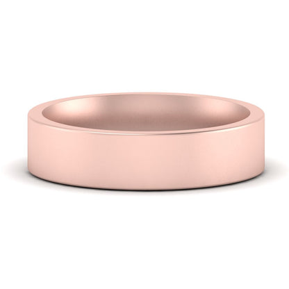 Comfort Fit Flat 4 mm Mens Wedding Band Fascinating Diamonds