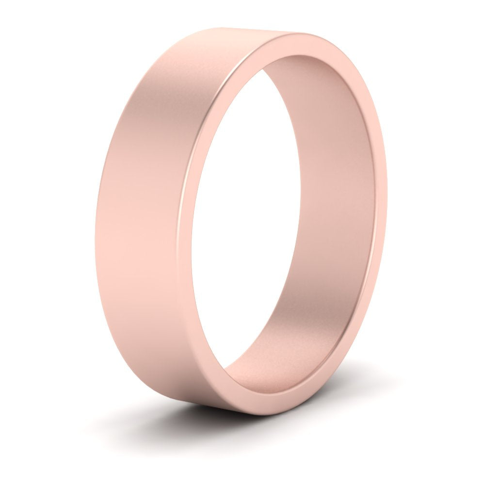 5 mm Flat Gold Wedding Band Fascinating Diamonds