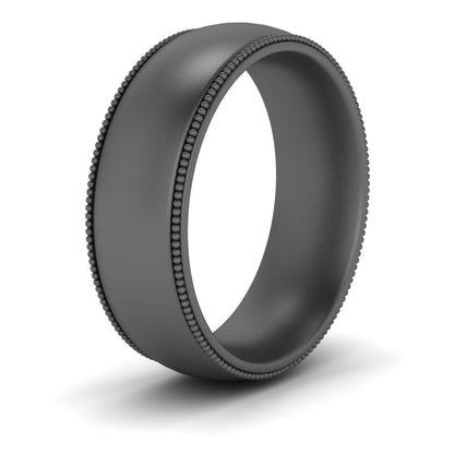 4 mm Milgrain Comfort Fit Mens Wedding Band Fascinating Diamonds