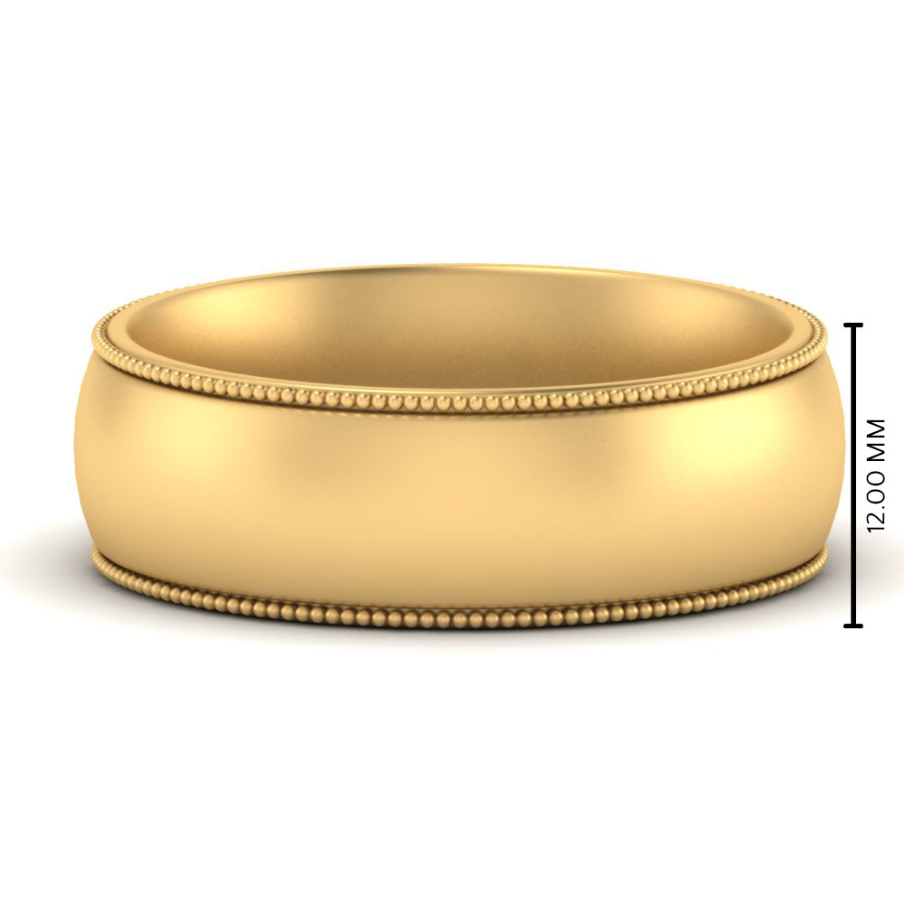 4 mm Milgrain Comfort Fit Mens Wedding Band Fascinating Diamonds