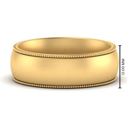 4 mm Milgrain Comfort Fit Mens Wedding Band Fascinating Diamonds