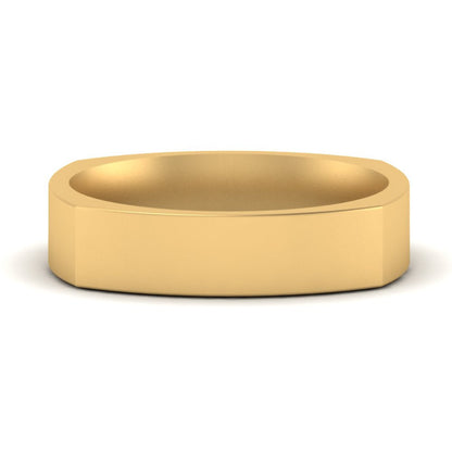 Square Comfort Fit Mens Wedding Band Fascinating Diamonds