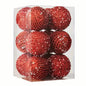 12-Piece Set:  Large Sparkling Glittering Sequins Foam Ball Ornaments