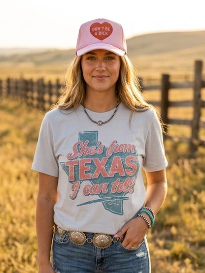 She's From Texas I Can Tell Graphic Tee Wild Junkie