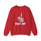 Fuck Off Finger Crewneck Sweatshirt The Devil's Pickle