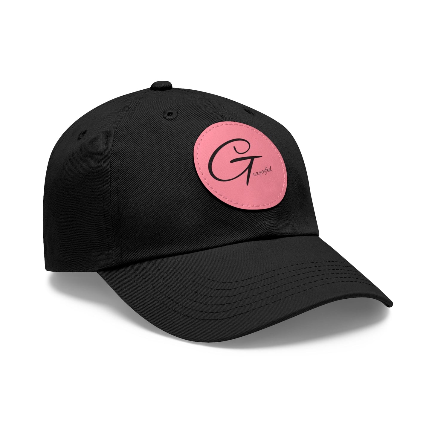 Hat with Leather Patch (Round) Grayceful LLC