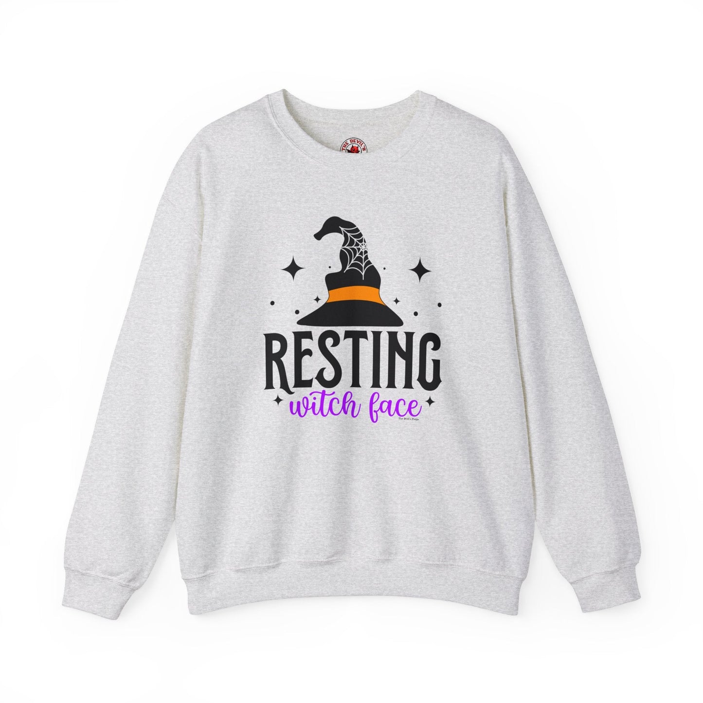 Resting Witch Face Crewneck Sweatshirt The Devil's Pickle
