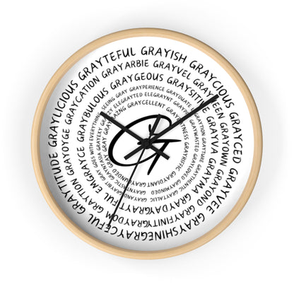 Wooden Clock Embracing Gray Hair Positivity Grayceful LLC